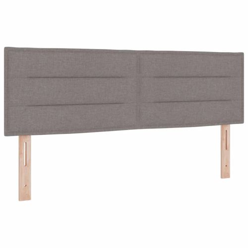 Легло с пружинирана основа с матрак Таупе 160 x 200 cm текстил