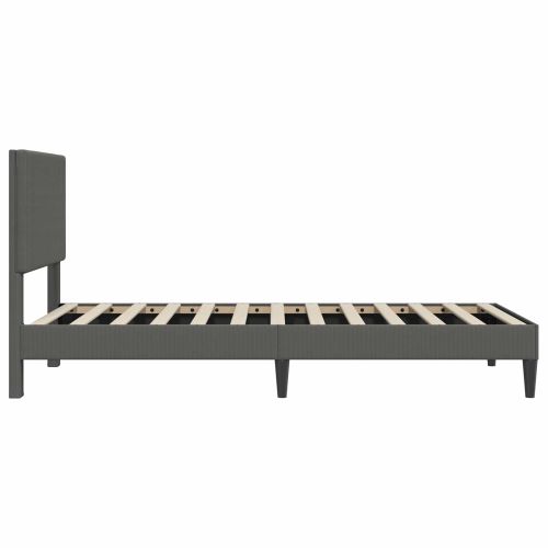 Рамка за легло с таблото Тъмносиво 90 x 190 cm Кордюрова тъкан