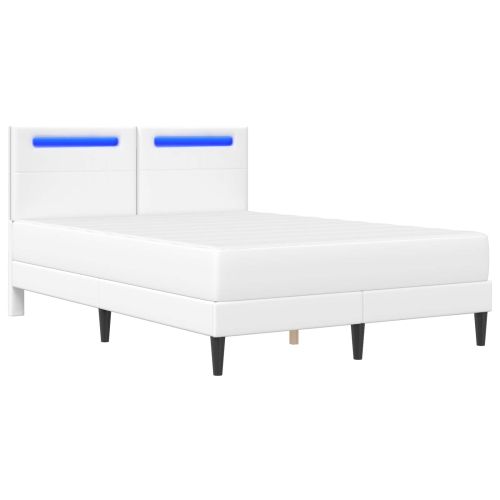 Рамка за легло с LED ленти с таблото 2 pcs Изкуствена