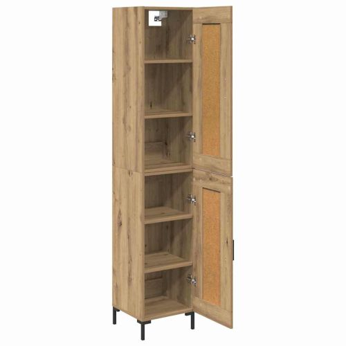 Висок шкаф Дъб 34,5 x 34 x 180 см Инженерно дърво
