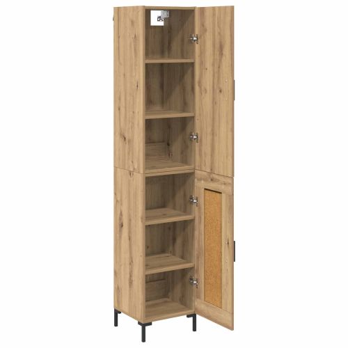 Висок шкаф Дъб 69,5 x 34 x 180 см Инженерно дърво