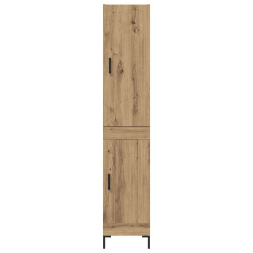 Висок шкаф Дъб 69,5 x 34 x 180 см Инженерно дърво