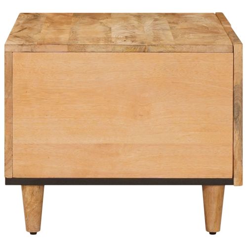 Масичка за кафе Кафяво 80 x 50 x 40 cm Солидно мангово дърво