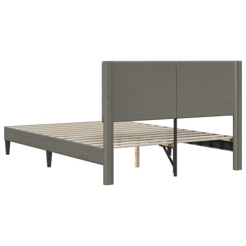 Рамка за легло Светлосиво 120 x 200 cm Кордюрова тъкан