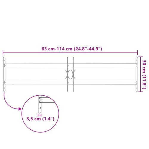 Решетка за сигурност за прозорци с 2 напречни ленти 3 pcs