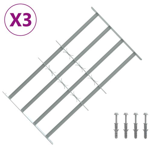 Сигурностна решетка за прозорци с 4 поперечни ленти 3 pcs
