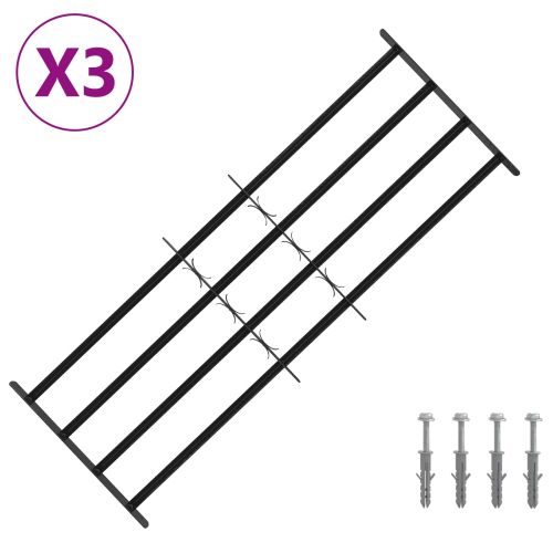 Сигурностна решетка за прозорци с 4 поперечни ленти 3 pcs