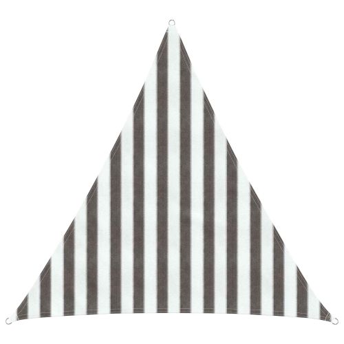 Слънцезащитен плат Светлосив и бял 2 x 2 x 2 m HDPE