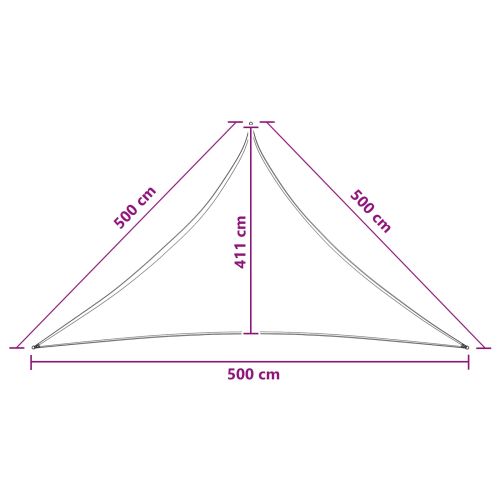 Слънцезащитен плат 5 x 5 x 5 m HDPE