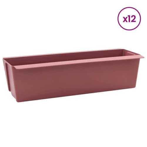 Кутиите за цветя за евро палети 12 pcs Кафяво
