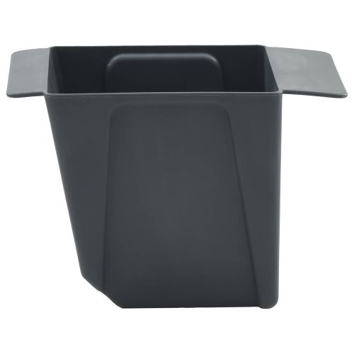 Кутиите за цветя за евро палети 24 pcs Сиво 13,5 х 9 х 9,5 см