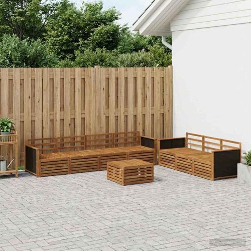 Комплект дивани за открито 8 pcs Натурално 79 x 79 x 37 см