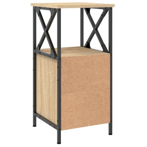 Нощни шкафчета 2 бр дъб сонома 34x35,5x70 см инженерно дърво