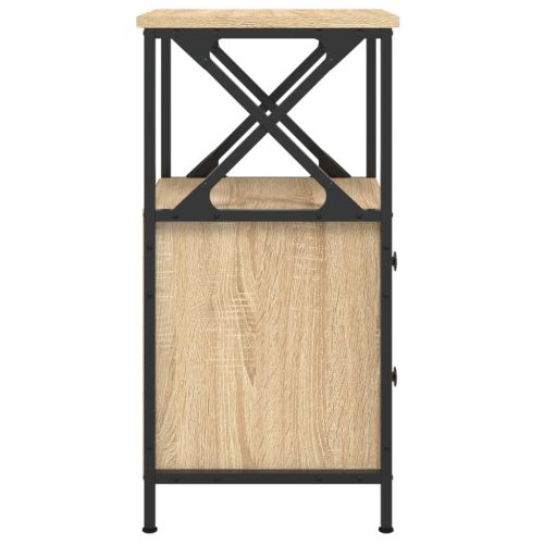 Нощни шкафчета 2 бр дъб сонома 34x35,5x70 см инженерно дърво
