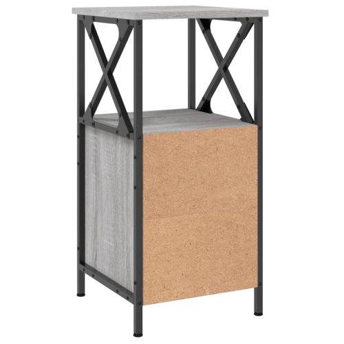 Нощни шкафчета 2 бр сив сонома 34x35,5x70 см инженерно дърво