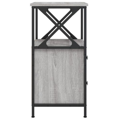 Нощни шкафчета 2 бр сив сонома 34x35,5x70 см инженерно дърво