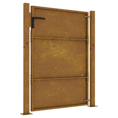 Градинска порта 100x150 см, кортенова стомана