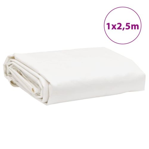 Брезент бял 1x2,5 м 650 г/м²