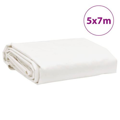 Брезент бял 5x7 м 650 г/м²