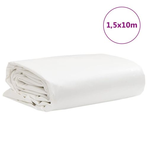 Брезент бял 1,5x10 м 650 г/м²