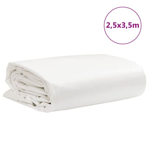 Брезент бял 2,5x3,5 м 650 г/м²