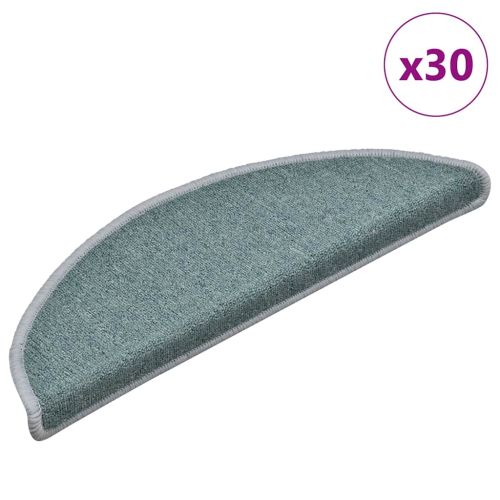 Изтривалки за стълби, 30 бр., 56x17x3 см, морскосини, полукръгли