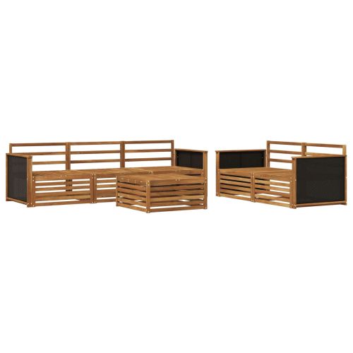 Комплект дивани за открито 6 pcs Натурално