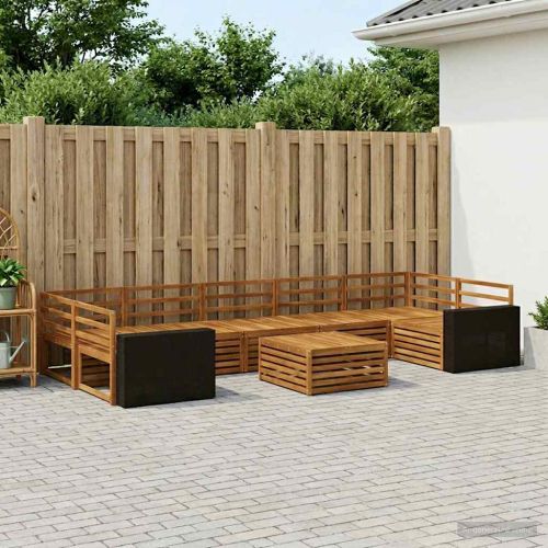 Комплект дивани за открито 8 pcs Натурално