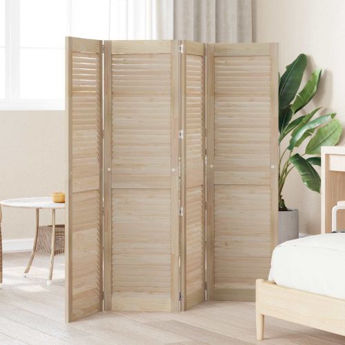 Врата за шкаф с врата 4 pcs Естествен 140,5 x 2,1 x 39,5 см