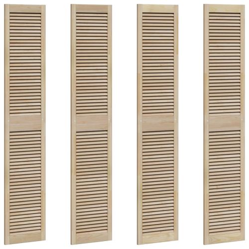 Врата за шкаф с врата 4 pcs Естествен 201 x 2,1 x 39,5 см