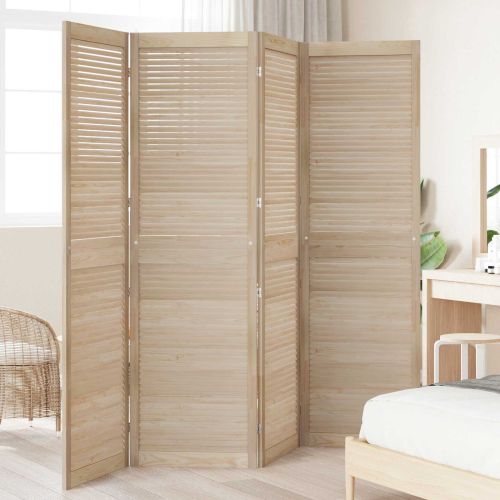 Врата за шкаф с врата 4 pcs Естествен 201 x 2,1 x 59,5 см