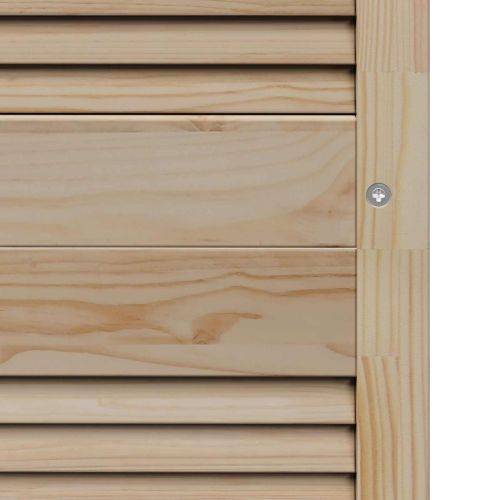 Врата за шкаф с врата 4 pcs Естествен 201 x 2,1 x 59,5 см