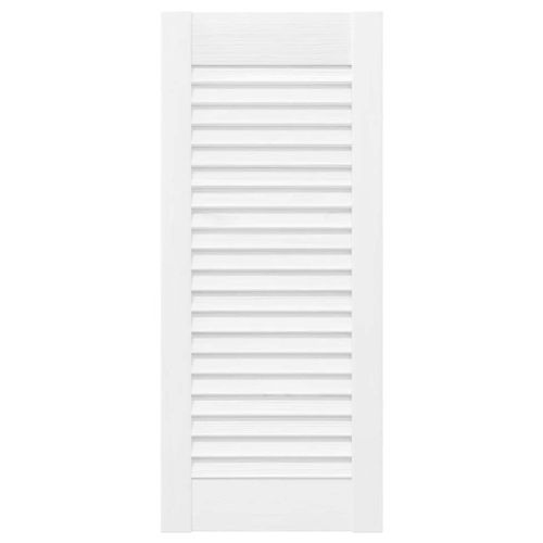 Врати за шкафове Louvred Design 4 бр. бели 69x29,5 см