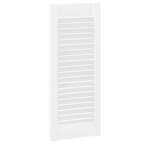 Врати за шкафове Louvred Design 4 бр. бели 69x29,5 см
