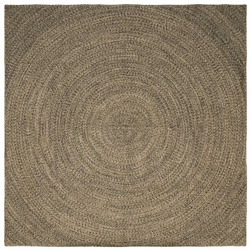 Килими за помещение Естествено и черно 200 x 200 cm юта