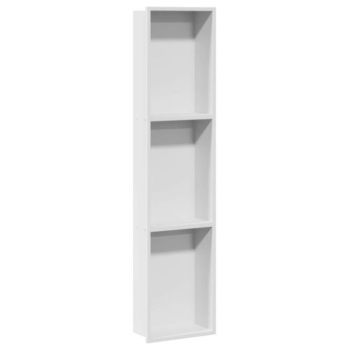 Нишата за душ Бял 90 x 20 x 9,5 см Неръждаема стомана