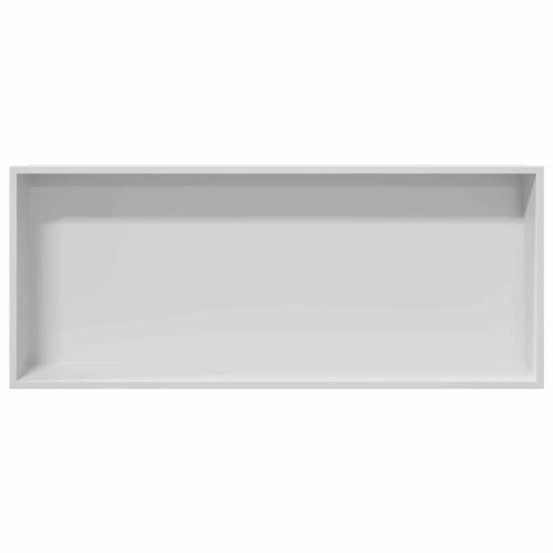 Нишата за душ Бяло 75 x 30 x 9,5 см Неръждаема стомана