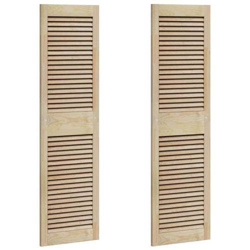 Врата за шкаф с врата 2 pcs Естествен 140,5 x 2,1 x 39,5 см