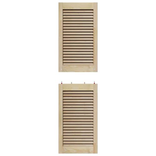 Врата за шкаф с врата 2 pcs Естествен 140,5 x 2,1 x 39,5 см