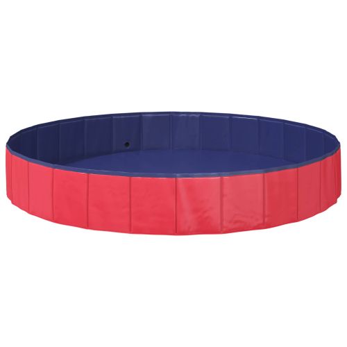 Кучешки Басейн Червено Ø200 x 30 см Дебел PVC