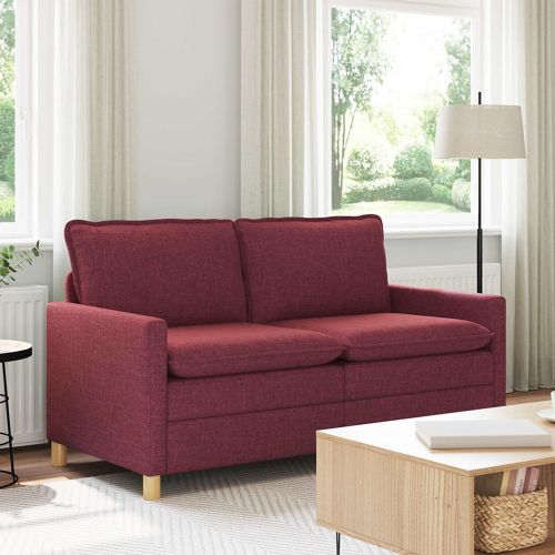 Диван Виненочервен 156 x 81 x 87,5 см Текстил