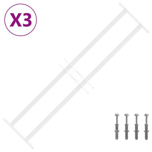 Решетка за сигурност за прозорци с 2 напречни ленти 3 pcs