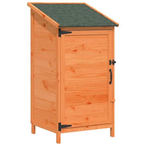 Градина постройка Кафяво 59 x 56 x 113,5 см Инженерна дървесина