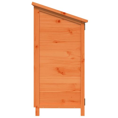 Градина постройка Кафяво 59 x 56 x 113,5 см Инженерна дървесина