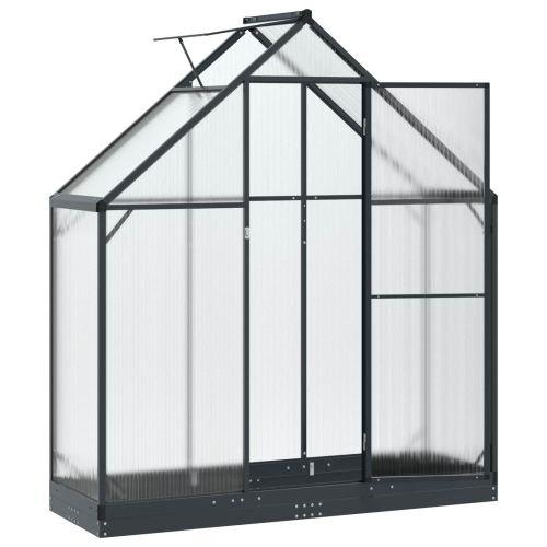 Оранжерия за градина с врата Антрацит 183,5 x 63,5 x 207 см