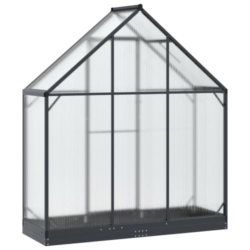 Оранжерия за градина с врата Антрацит 183,5 x 63,5 x 207 см