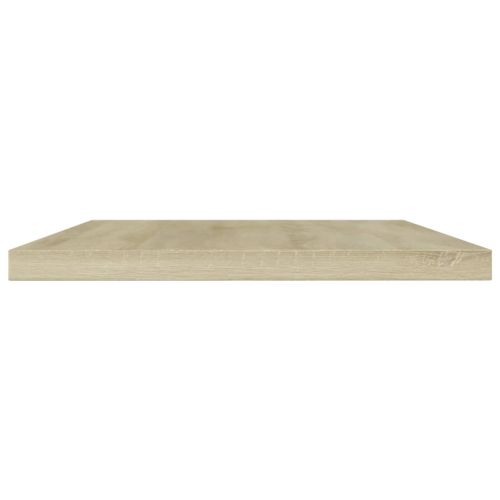 Рафтове за етажерка, 4 бр, дъб сонома, 60x10x1,5 см, ПДЧ