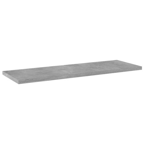 Рафтове за етажерка, 4 бр, бетонно сиви, 60x20x1,5 см, ПДЧ