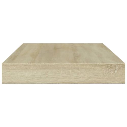 Рафтове за етажерка, 4 бр, дъб сонома, 100x10x1,5 см, ПДЧ