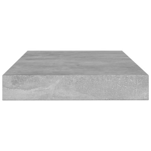 Рафтове, 4 бр, бетонно сиви, 100x10x1,5 см, инженерно дърво